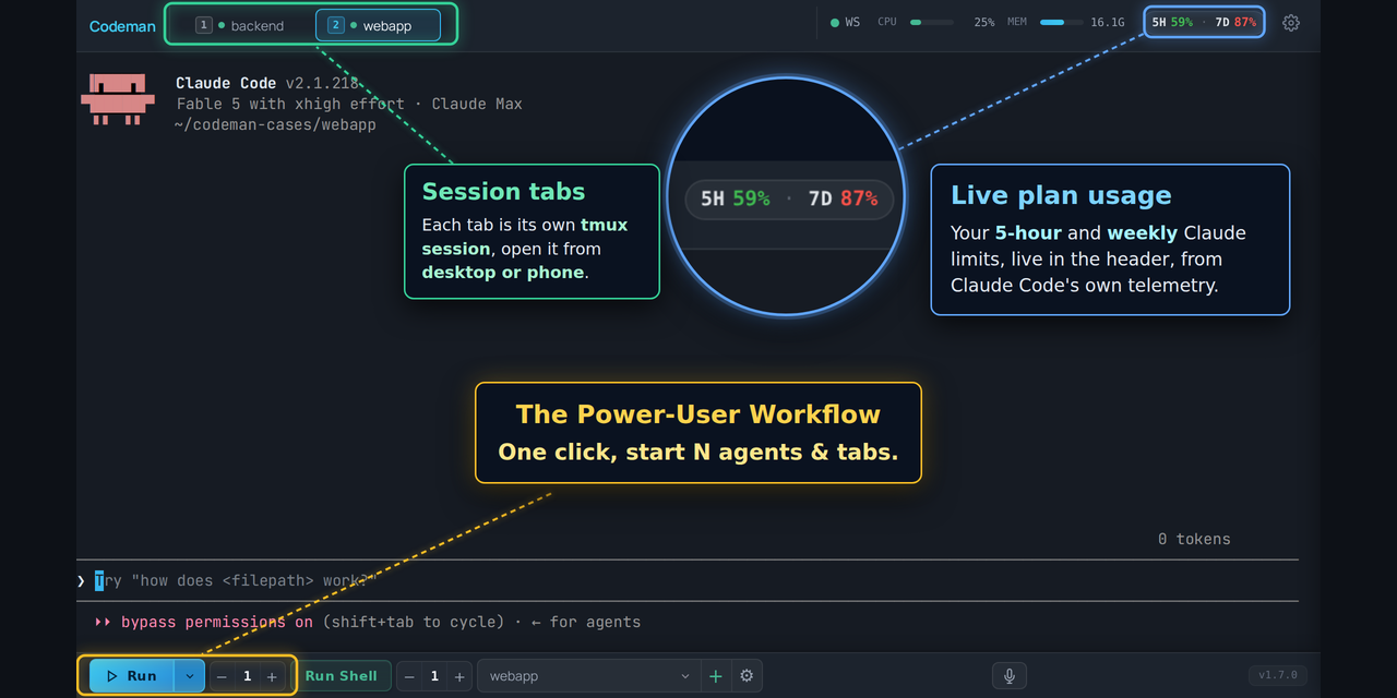 Codeman website preview